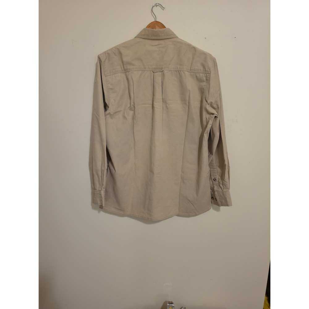 Tilley Endurables Vintage Safari Shirt Men's Medium Khaki Beige - Picture 10 of 11